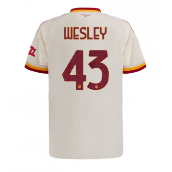 AS Roma Wesley Franca #43 Maglia Gara Trasferta Repliche 2026-27 Maniche Corte